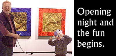 Gene Valentine and young visitor