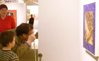 Parent and child take a look