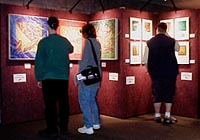 Adults as well as children enjoy the 3-D images