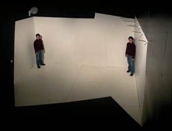 Jennifer Tsukayama in the newly completed room